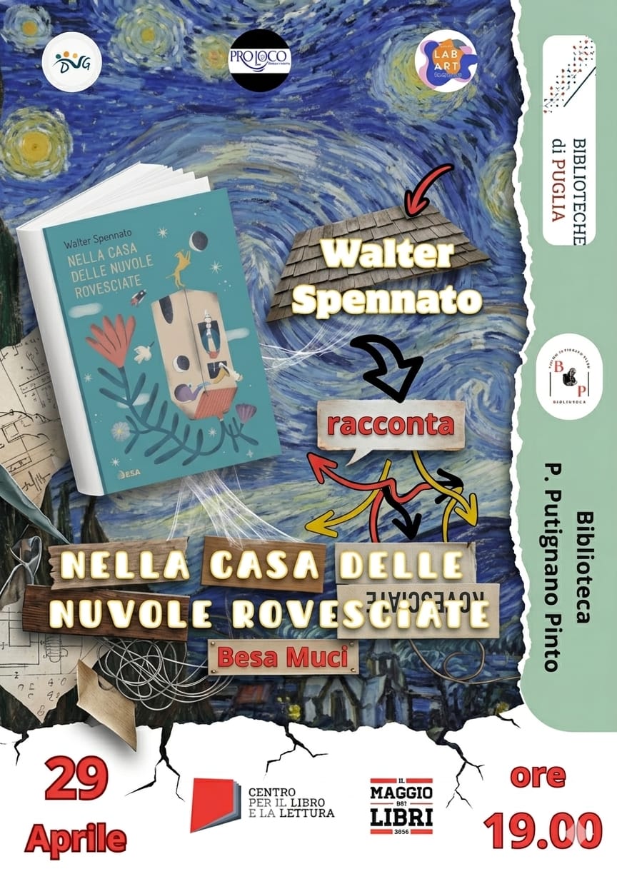 Il Maggio dei Libri 2026 - incontro con Walter Spennato, autore de &ldquo;La casa delle nuvole rovesciate"