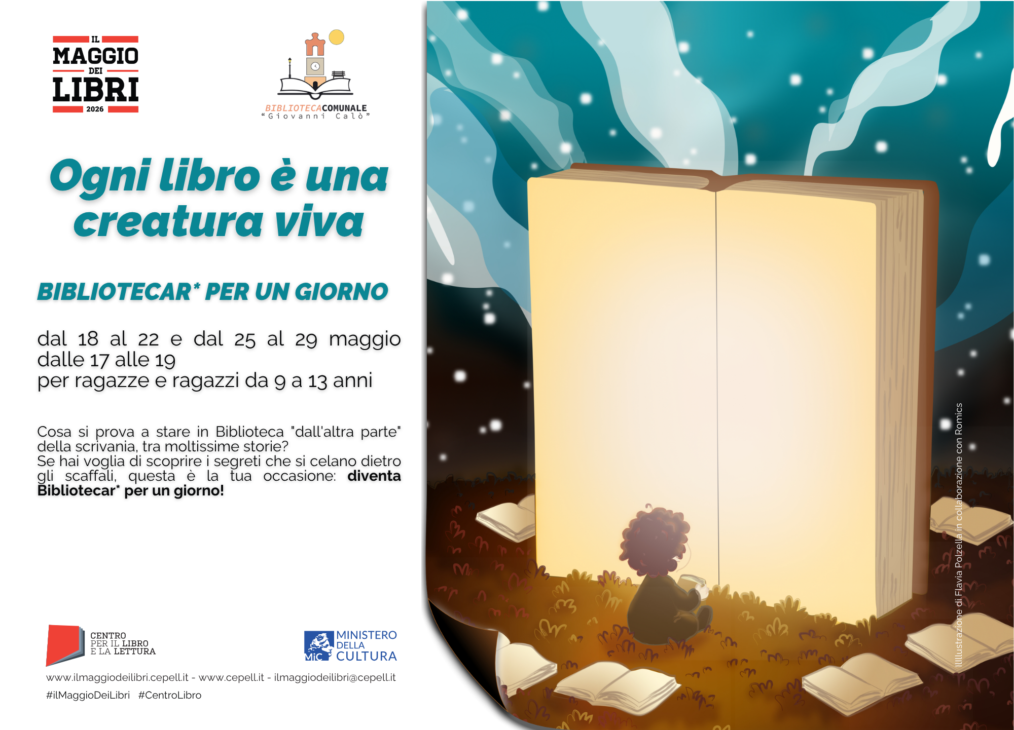 DIVENTA BIBLIOTECAR* PER UN GIORNO!