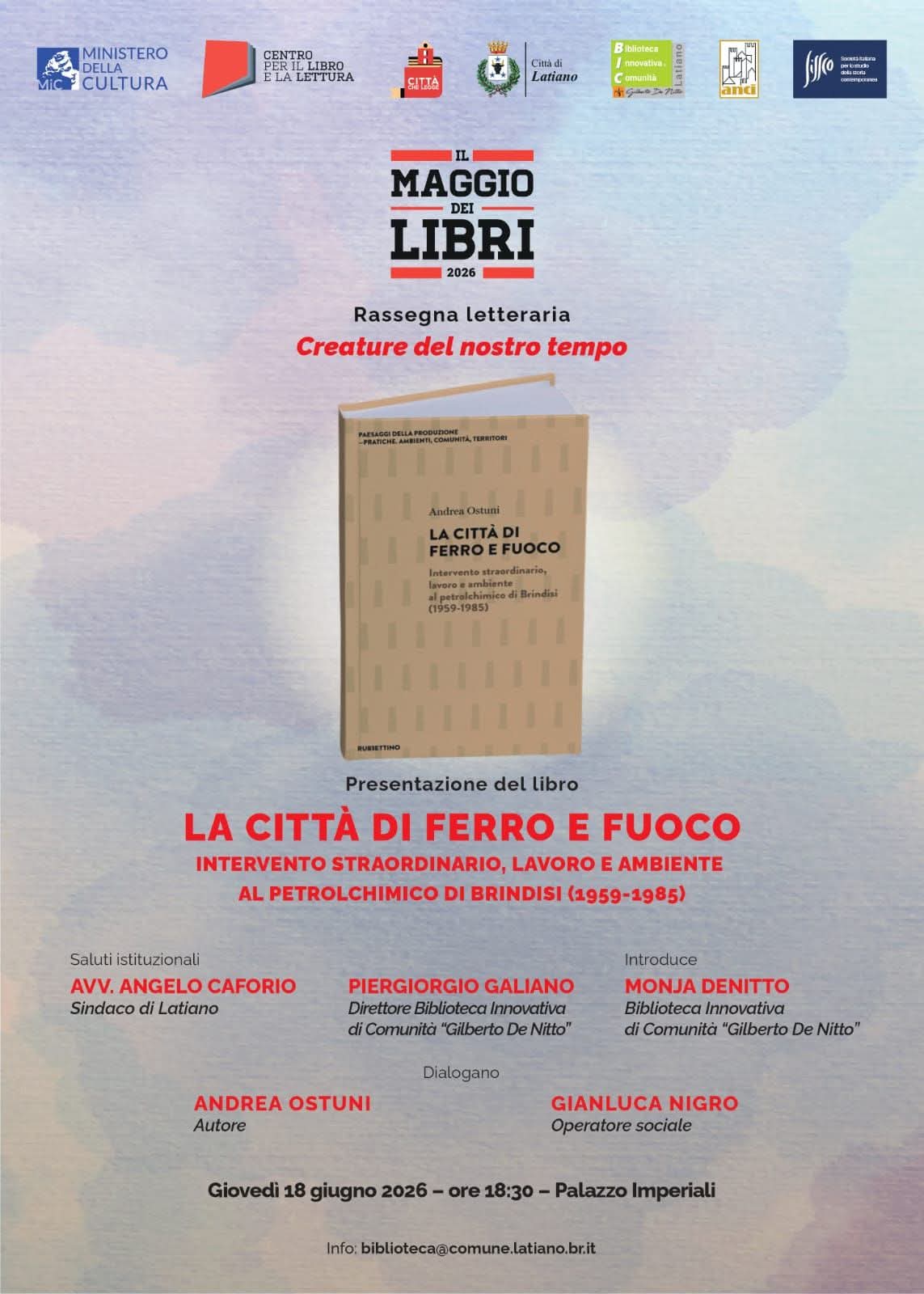"Il Maggio dei Libri. Creature del nostro tempo"